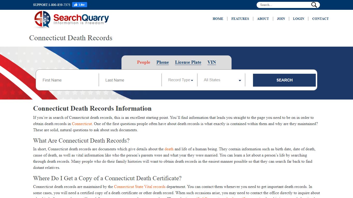 Connecticut Death Records | Enter a Name to View Death Records